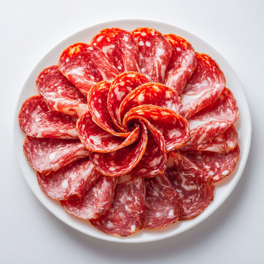 Saucisson ibérique tranché